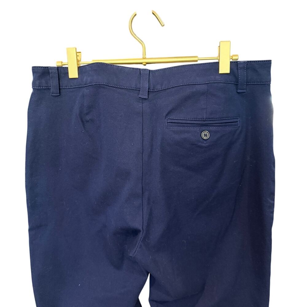LAUREN RALPH LAUREN Navy Adelle Pants 10 Stretch Straight Leg Trouser EUC - Picture 6 of 9